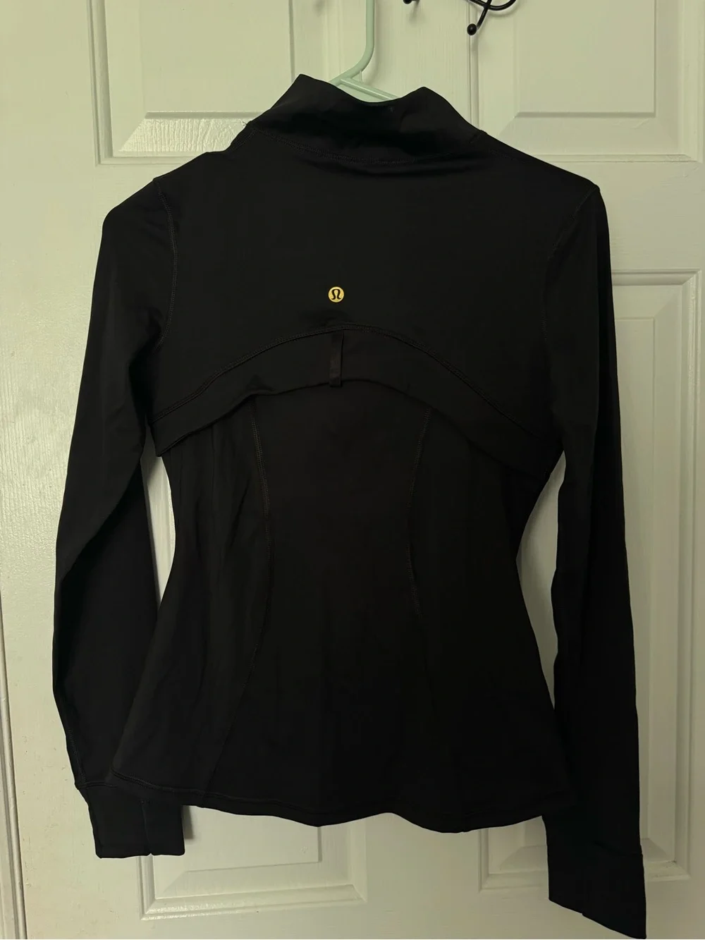 Lululemon athletica Black Zip-Up Utility Jacket with Gold Zippers size 4 New